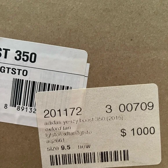 Yeezy Boost 350 Oxford Tan Sneakers - Picture 13 of 14